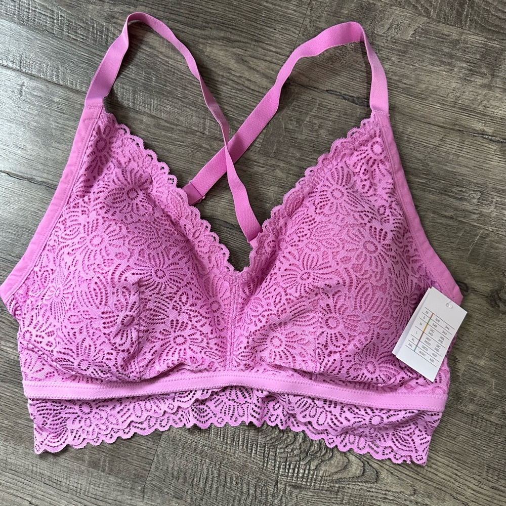 Pink bra